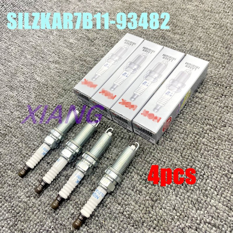 NEW Set of 4 SILZKAR7B11-93482 Laser Iridium Spark Plug For 11-19 Subar NGK
