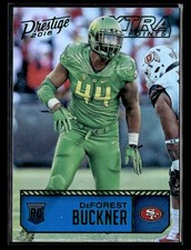 2016 Panini Prestige #279 DeForest Buckner Xtra Points Green Rookie card. rookie card picture
