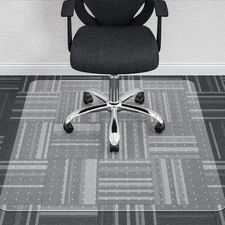 Office Chair Mat for Carpets - 48” x 48” Clear Carpet Chair Mats for Low Pile...