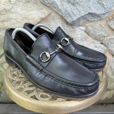 Gucci Horsebit Loafers Black Men 10.5 D Leather Dress Shoes Tom Ford Snafflebit