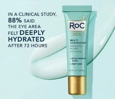 3-pack ROC 0.6 Oz Same Size Multi Correxion Hydrate + Plump Eye Cream NO BOX!!