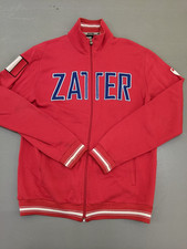 Errea Red Track Jacket Full Zip Men XL Italy Patch Retro Sportswear Activewear