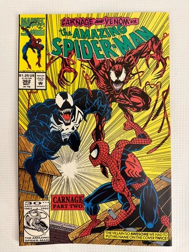 Amazing Spider-Man # 362 2nd Carnage Marvel Comics 1992 NM