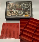 STAR WARS Kenner Action Figure Vinyl Case and UNUSED COMPLETE RED STICKER SHEET