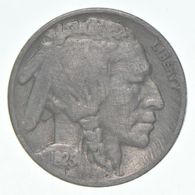 1925-S Indian Head Buffalo Nickel Average Circ