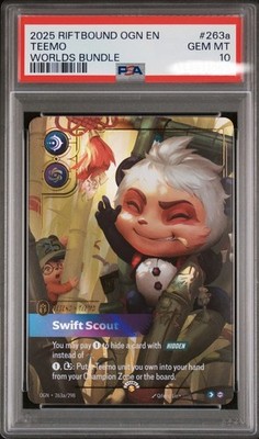 2025 RIFTBOUND: LEAGUE OF LEGENDS WORLDS PANDA TEEMO #263A - SWIFT