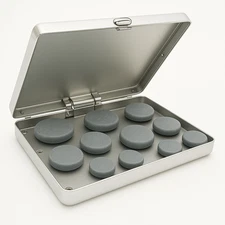 Portable Massage Stone Heater Case - Stainless Steel Spa Warmer w/10 Hot Stones