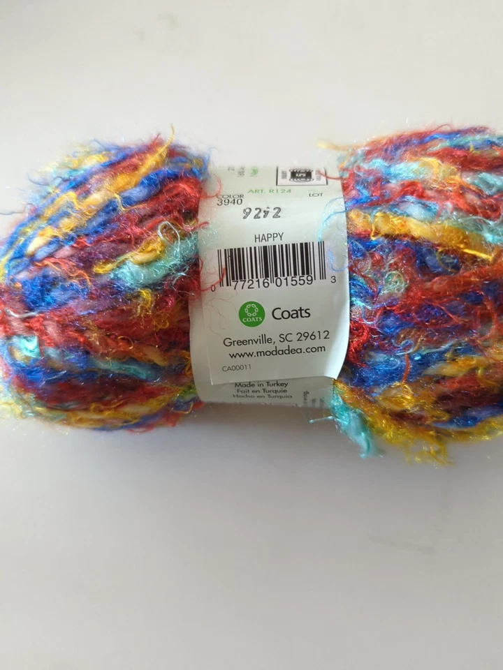 8 Skeins Moda Dea Swirl Yarn Color 3940 Happy 14.5oz - Image 3 of 4