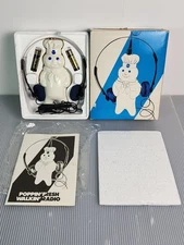 1985 Pillsbury Poppin' Fresh Walkin' Radio Headphones – Works! Boxed Set