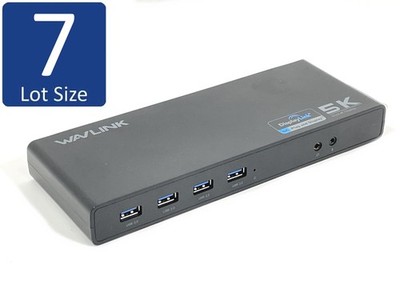 Lot of 7 Wavlink USB-C Ultra 5K Universal Docking Station WL-UG69DK1