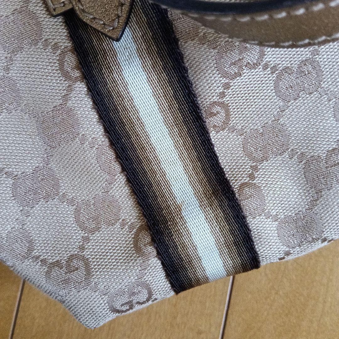 GUCCI Mini Tote Bag GG Canvas Vintage Leather Strap Women's Authentic thumbnail 15