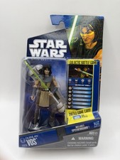 Star Wars The Clone Wars Quinlan Vos Action Figure CW36 Hasbro 2010 Jedi Master