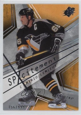 2008-09 SPx SPXcitement 156/999 Mario Lemieux #X38 HOF f0l