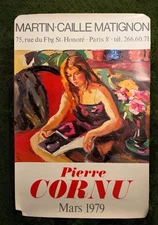 Pierre Cornu 1979 Exclusive Lithograph Art Gallery Poster Martin Caille Matignon