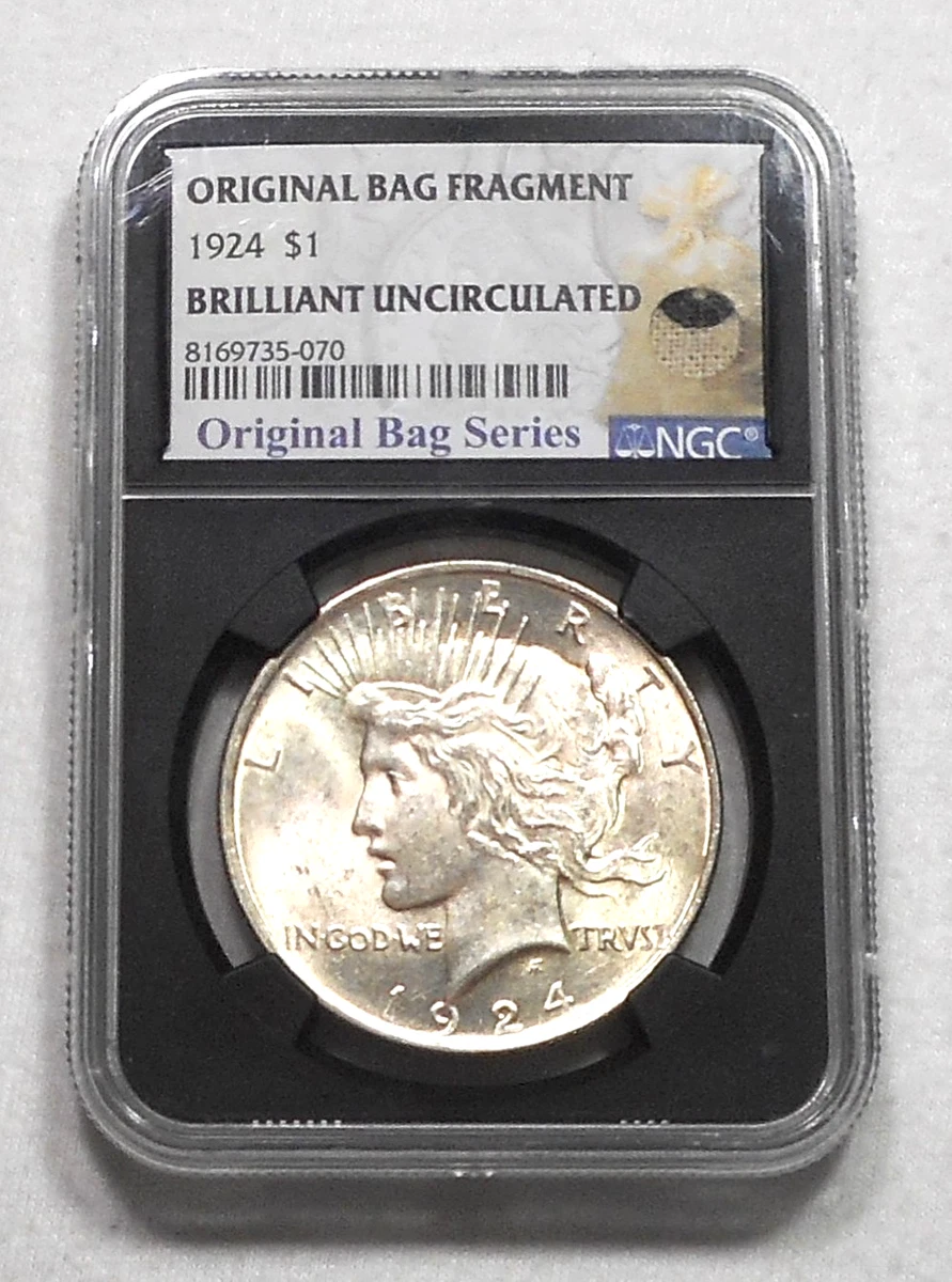 25+ Uncirculated Silver 1924 Year Peace Dollars (1921-1935) for