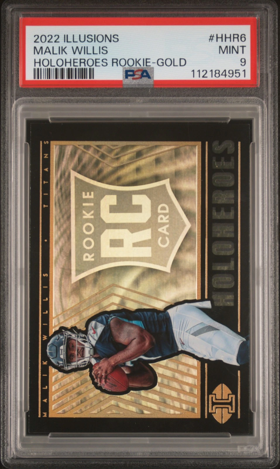 Malik Willis Panini Illusions Holoheroes Rookie #HHR6 Gold