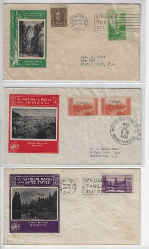 FDC's #740-49 and 756-65 -- National Parks -- Ioor - Picture 6 of 10