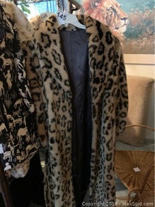 floor length leopard print coat