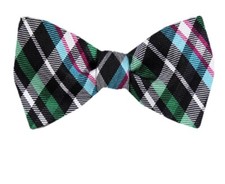 Men's 100 Silk Designer Self Tie Woven Bowtie- NWT