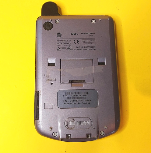 š„UNTESTED NO CHARGERš„ PALM TUNGSTEN W i710 QWERTY KEYBOARD PDA HANDHELD POCKET - Picture 2 of 6