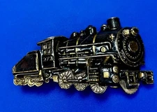Figural Train Steam Engine Vintage 1980 The Great American Belt Buckle Co