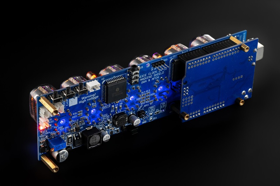 DIY KIT Nixie Röhren Uhr IN-12 Arduino Shield NCS312 [mit