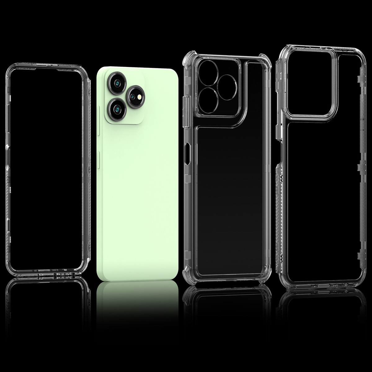 BRAND SET Coque Pour ZTE Blade V50 Design 4G, Étui Protecteur Silicone Liquide,Coque Doux Au Toucher Avec Doublure En Tissu Microfibre Convient étui