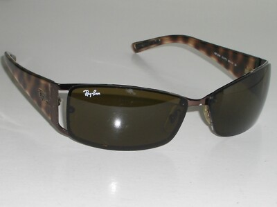 RAY BAN RB3394 014/73 62[]13 3N OLIVE BROWN LENS SLEEK WRAPS  display picture 3
