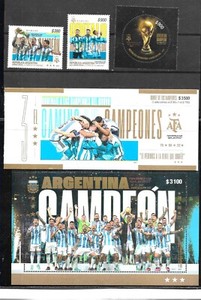 ARGENTINA 2023 FOOTBALL SOCCER CHAMPION WORLD CUP QATAR SET+S/s+BOOKLET
