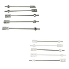 Lot of 5 LEGO Bar 12L + 1x2 Plate & 1x1 Round Plate End - Solid Studs