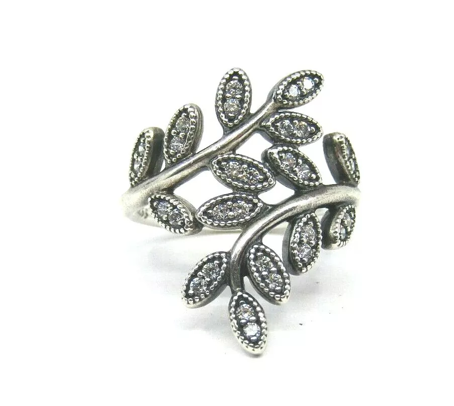 MARCASITE LEAF BAND RING – Jain Silver