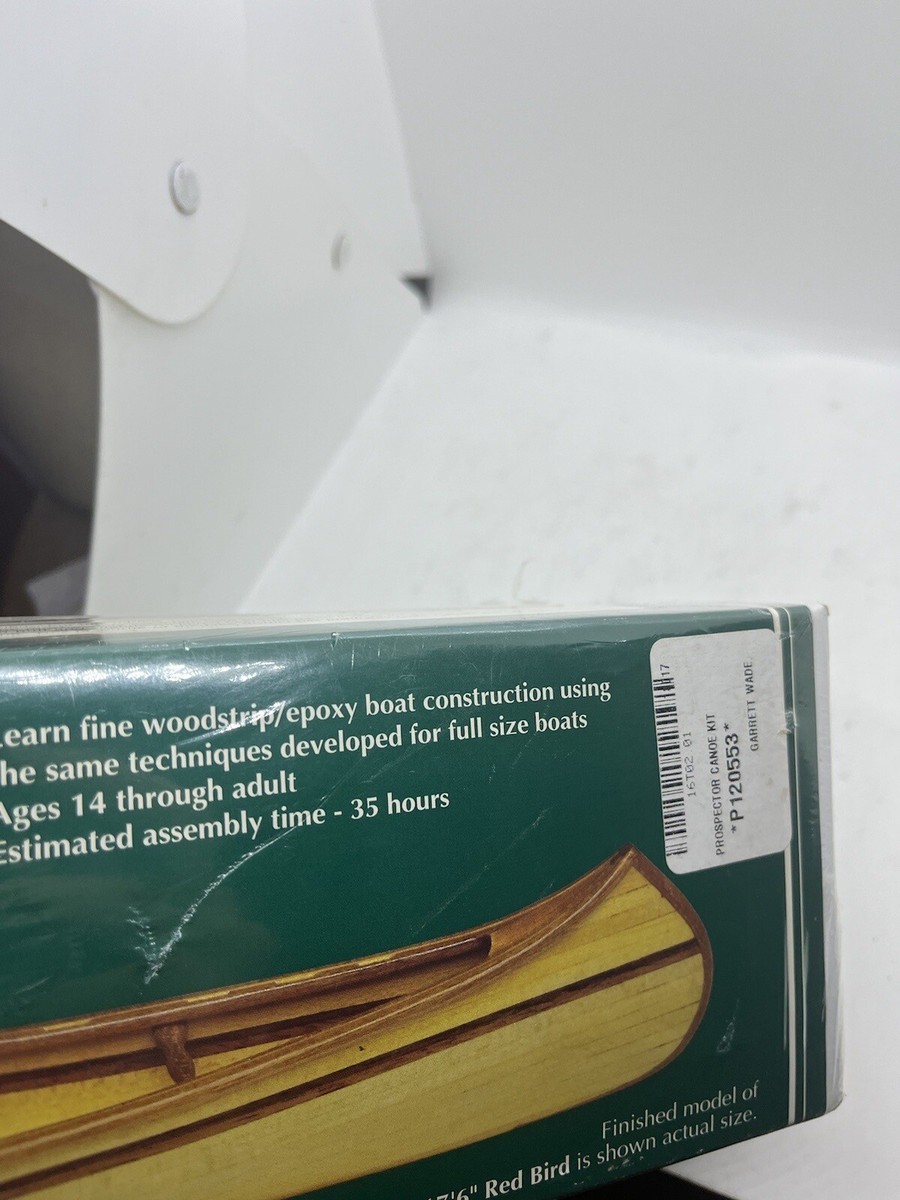 Bear Mountain Canoe 1:12 Model Kit Chestnut Prospector Wood