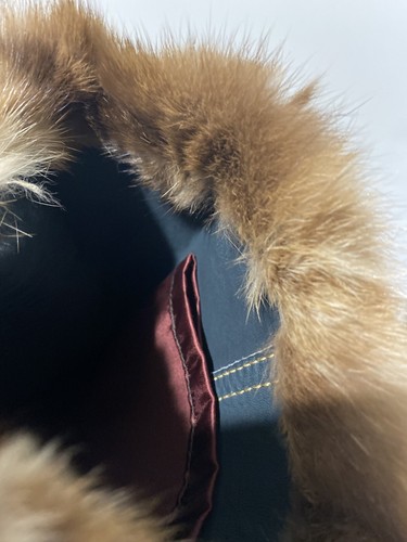 Jean Crisan Leather Jacket Fur Trim Size M Women's - Picture 5 of 12