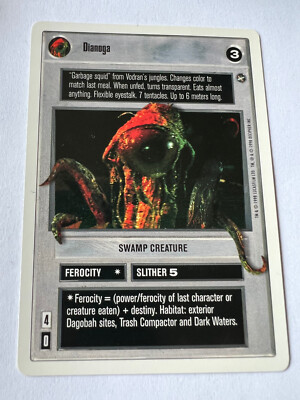 Star Wars CCG A New Hope Unlimited WB Dianoga SWCCG FS Eligible Dollar Rare