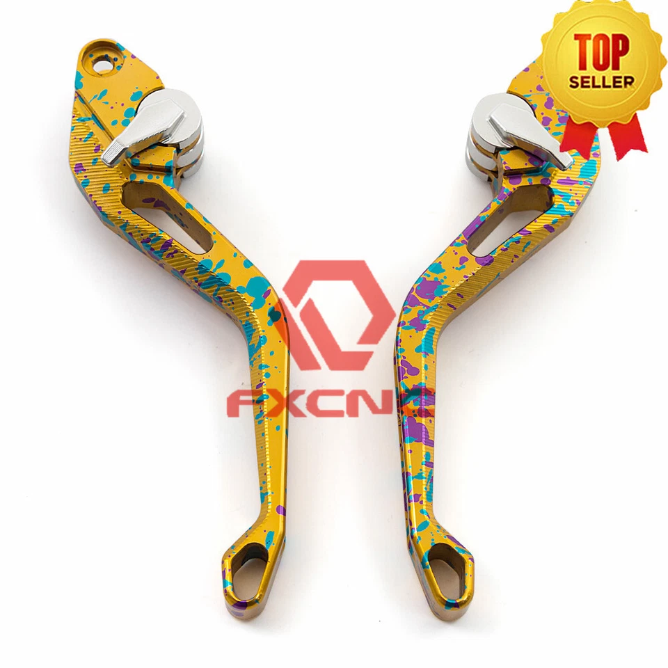 CNC Gold 3D Short Camouflage Brake Clutch Lever For BMW G650GS 2008-2016 15 - Изображение 4 из 4