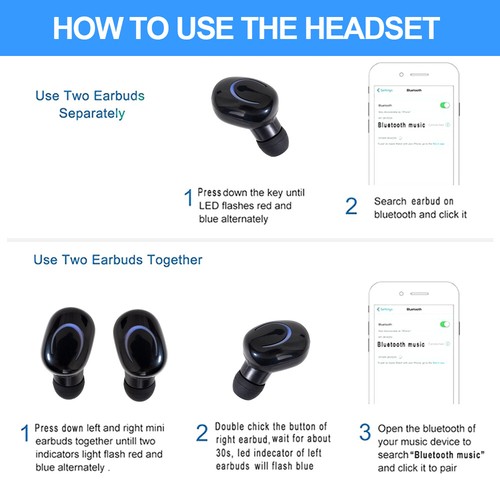 Bluetooth Kopfhörer In Ear Kopfhörer Kabellos Lärmreduzierung Kabellos Kopfhörer - Bild 14 von 21