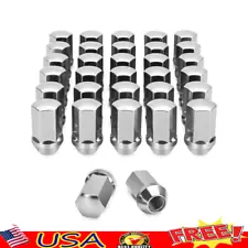 32 Pcs Chrome M14x1.5 Lug Nuts Replacement Chevy Silverado GMC Sierra 2500 3500