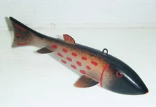 Vintage Frank Pronek 6 in. Fish Spearing Decoy - Folk Art