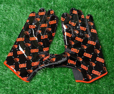Nike Oregon State Beavers Team Issued Vapor Jet 7 Black Football Gloves Size XL