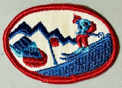 Vintage Mammoth Mountain California Skiing Lodge 3  Embroidered Patch Rare!