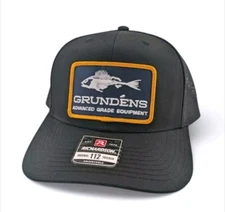 Grundens Fishing Richardson 112 Trucker Snapback Hat. 