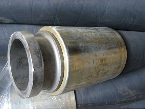 4" x 4M hose with Single 4.5" End Continental Made in Canada Allcrete Textile... - Picture 2 of 5