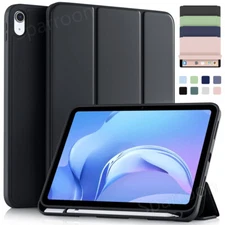 Smart Case For iPad 11/10/9/8/7/6/5th Pro Air 11 13 M3 2025 with Pencil Holder