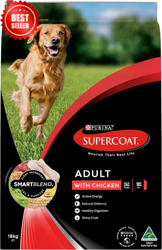 SUPERCOAT SmartBlend Adult Dry Dog Food, Chicken, 18kg - Picture 2 of 12