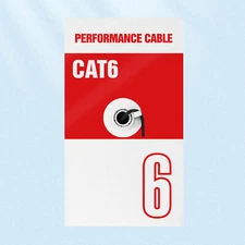 1000ft Cat6 Outdoor Direct Burial Ethernet Cable 23AWG Solid Coppe UTP UV Rated