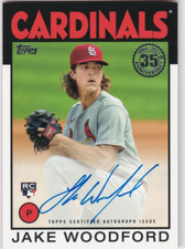 2021 Topps Update '86 Topps Autographs #86BJW Jake Woodford Auto - NM