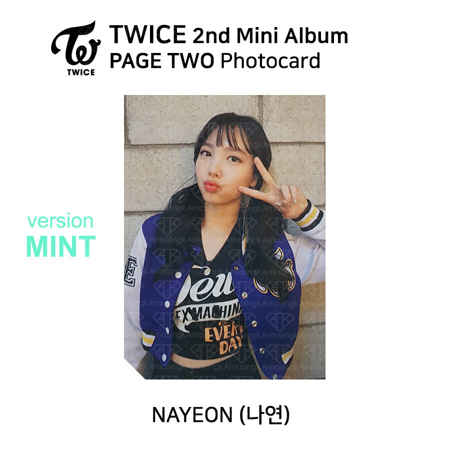 TWICE 2nd mini album PAGE TWO Photocard MINT Version | eBay