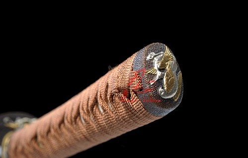 battle ready folded steel clay tempered Straight hamon jp katana sword sharpened - Bild 10 von 12