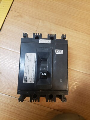 #ad USED Federal Pacific Electric 40 Amp 3 Pole 3 Phase Circuit Breaker LM 0605 $84.99