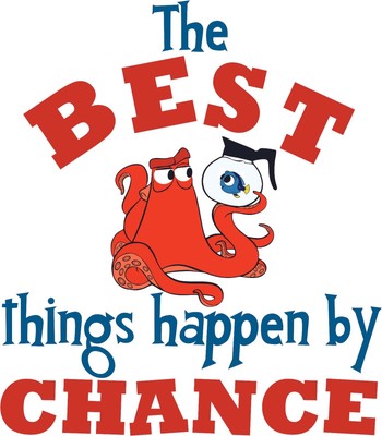 The Best Things Happen By Chance - Home Art Finding Nemo Wall Decal Quotes 20x22